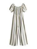Next Jumpsuit crème / kaki / zwart