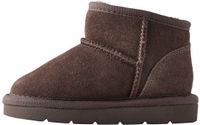 Next - Filles - Bottines en suède hydrofuges, coupe large (G) - Marron