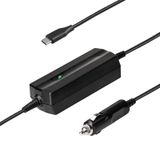 Akyga AK-ND-83 Autolader Universeel Zwart Sigarettenaansteker 65W USB-C Power Delivery 3.0 Quick Charge 3.0