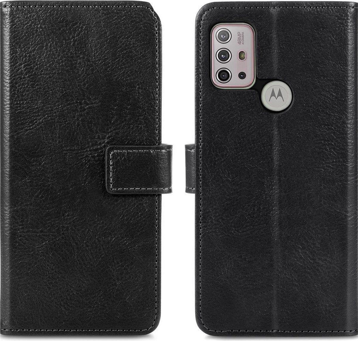 imoshion Luxe Booktype Motorola Moto G30 hoesje - Zwart - Kunstleer