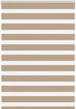 vidaXL Zebra gordijn 105x100 cm stofbreedte 100,9 cm polyester zandbruin