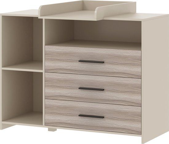 Cabino Born Lucky ® Commode / Verzorgingstafel Baby Noah - Clay & Oak