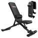 Banc de musculation réglable - 400 kg - Pliable avec roues - 7 positions de dossier