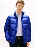 Tommy Hilfiger Heren Gewatteerde Jas XXL Polyester Blauw Herfst/Winter 2025