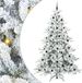 vidaXL Kunstkerstboom, inklapbaar, wit, 240 cm, PVC en staal