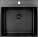 Pure.Sink Spoelbak 54x52 cm Gun Metal met kraangatbank PCM5040T-61