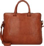 Harold's Leren Business tas Laptoptas met laptopvak Submarine Post-Businessbag Cognac Bruine