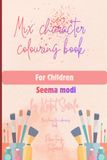 Mix character colouring book