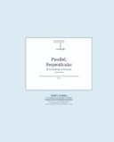 Parallel, Independently Published Parallel, Perpendicular & everything in between