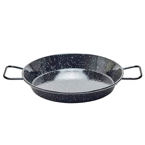La Ideal Paella Pan, geëmailleerd staal, zwart, 20 cm