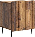 vidaXL Nachtkastje Oud hout 43 x 34,5 x 52 cm Bewerkt hout