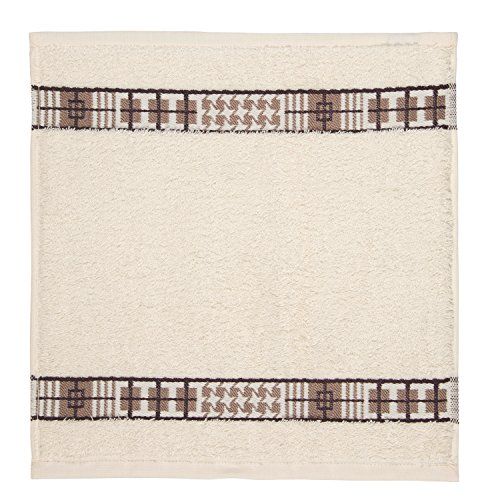 Frottana Fjord zeepdoek 30 x 30 cm van 100% katoen, ivoor