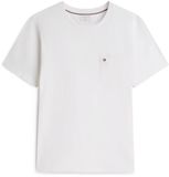 Tommy Hilfiger Heren Essential Solid Pocket TEE MW0MW37283 T-shirt Korte Mouw Ronde Hals Katoen Wit L
