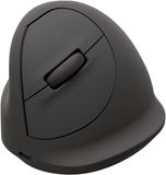 Fellowes Breyta™ Plus+ Verticale Muis Medium – Ergonomisch Linkshandig – 3‑in‑1 (Bluetooth / USB‑C / Bedraad) – 2400 DPI – Antibacterieel - Zwart