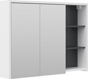 Vicco Viola Badkamerspiegelkast – 100 x 75 cm Wit/antraciet