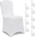 DETEX Set 10 Stoelhoezen - Eetkamerstoelen Universeel Stretch - Wit