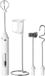 Mousseur à lait électrique - Mousseur à lait portable pour café, chocolat chaud et œufs - 3 vitesses, pile de 1200 mAh - Blanc - 26 x 3 x 3 cm - ABS