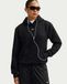 Nike Stdo FLC Mw Std Po Sweat à capuche pour femme, Total Black/Sail, XS