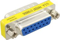InLine 47719 15 pin Sub-D 15 pin Sub-D Zilver kabeladapter/verloopstukje