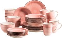 Mäser LUMACA Serviesset 30-delig Koraalrood