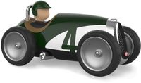 BAGHERA Speelgoedauto - Racingcar Groen - Vintage - In Geschenkdoos - 1 Jaar