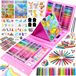 Unyqoos® Set complète de boucliers 230 pièces pour enfants avec outils de dessin polyvalents