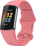 By Qubix - Compatible Fitbit bandje - Roze - Maat: S