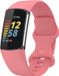 By Qubix - Compatible Fitbit bandje - Roze - Maat: S