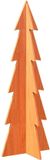 vidaXL Kerstboom 112 cm Massief Grenenhout Wasbruin