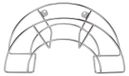 Support de tuyau mural - Acier inoxydable - 36,5 x 13,5 x 19,5 cm - Petit