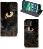 B2Ctelecom Nokia 2.3 Hoesje - Book Case - Zwarte Kat - B2Ctelecom