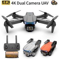 SZSMART Afstandsbediende drone met 4K camera (dubbele camera - batterijduur: 15 min - rood)