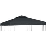 310 g/m² 3x3 m gris foncé toile de remplacement pour auvent
