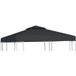 310 g/m² 3x3 m gris foncé toile de remplacement pour auvent