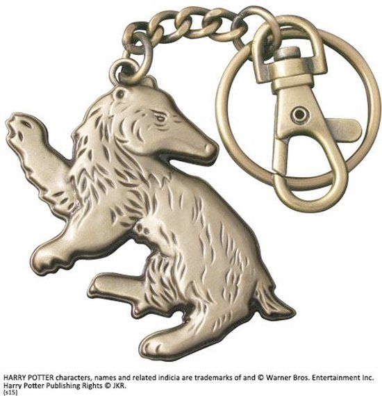 The Noble Collection Harry Potter - Hufflepuff 7 cm Keychain - Bronskleurig