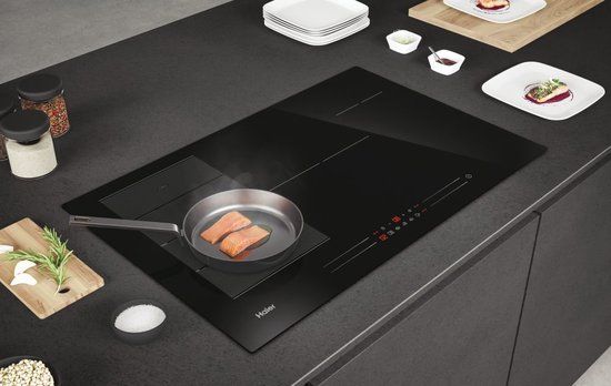 Haier Chef@Home Series 6 HAMTSJP86MC/1 - 80 cm Inductiekookplaat - 6 zones - Zwart