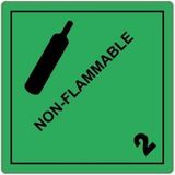 EtiketXL 10 x Étiquettes de gaz non inflammables IATA 2.2