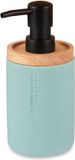 Berilo Zeeppompje/Dispenser Lotions - Mat Zeeblauw - Polyresin/Bamboe - 18 x 8 cm - 300 ml