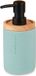 Berilo Zeeppompje/Dispenser Lotions - Mat Zeeblauw - Polyresin/Bamboe - 18 x 8 cm - 300 ml