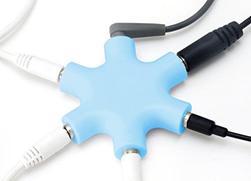 MyGadget 5-weg jack-splitter - blauw