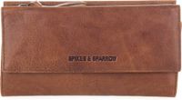 Spikes & Sparrow Leren RFID Portemonnee - Louisiana - Brandy Cognac