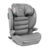 KikkaBoo Kinderzitje 15-36 kg met Isofix i-TRACK, kinderzitje vanaf 3 jaar, groep 2-3, autostoel tot 12 jaar, i-Size, SPS, 12-voudig verstelbare hoofdsteun, 100-150 cm, lichtgrijs