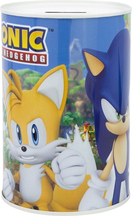STOR Sonic Metalen Spaarpot - The Hedgehog - 10 x 15 CM