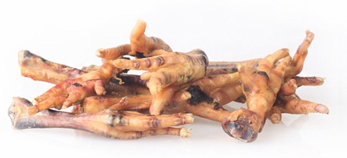 Animal King Kippenpootjes naturel - hondensnack - 1 kilo
