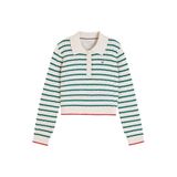 Tommy Hilfiger gebreide gestreepte trui - groen