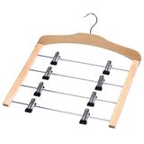 Zeller 17118 universele kleerhanger, beuken/metaal, 39 x 43 cm, chroom