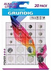 Grundig Batterijen Knoopcel Assortiment 20-delig 20s