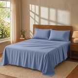 Degrees home 4-delige beddengoedset - hoeslaken, bedlaken en kussensloop - microvezel polyester bed 180 cm