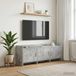 Maison Exclusive - Meuble TV, dimensions 130 x 33 x 47 cm, coloris gris béton, matériau : bois composite