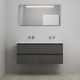 On-Line Badkamermeubelset - 120 cm - Mat Antraciet